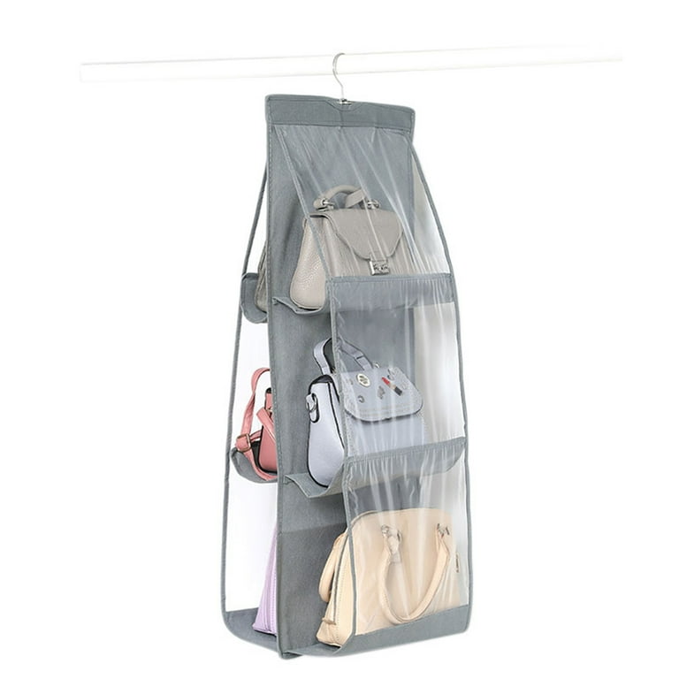 6 Pocket Purse Handbag Storage Bag Holder Closet Organizer Rack Hook Hanger 6 Pocket Purse Handbag Storage Bag Holder Closet Organizer Rack Hook Hanger